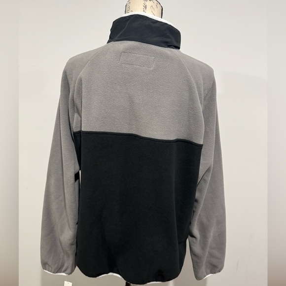 Edgar Ash Polyester Size Large 1/4 Zip Long Sleeve Two Tone Fleece Pullover New - Picture 4 of 10